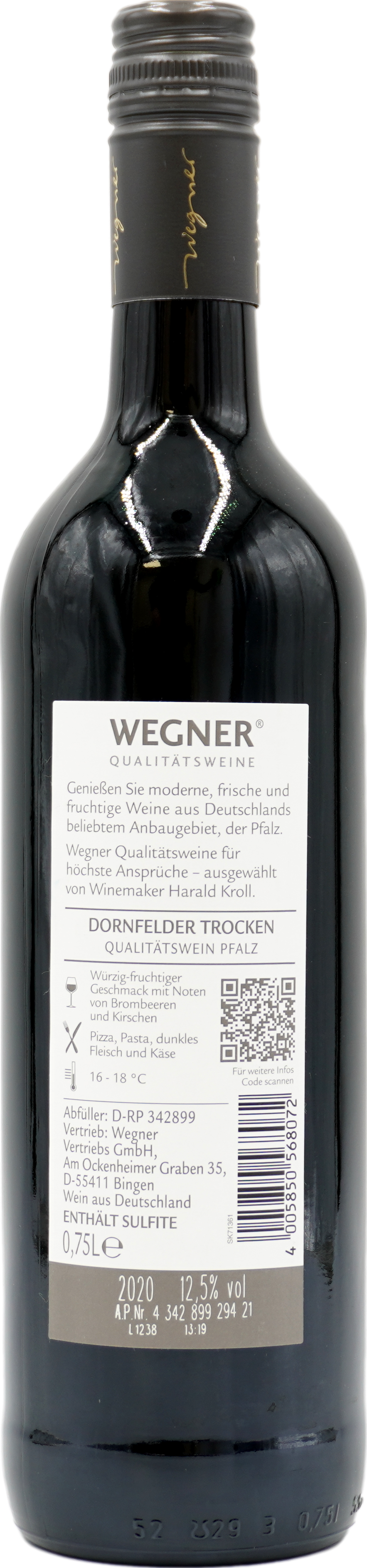 Wegner Dornfelder Pfalz QbA 2005 Getränke-Service | trocken jetzt bestellen rot KACHOURI liefern online & lassen